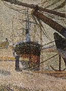 Georges Seurat The Dock of Corner painting